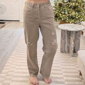 Stylish Tan Women Jeans